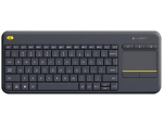 Logitech Wireless Touch Keyboard K400 Plus - Tastiera - senza fili - 2.4 GHz - Tedesca - nero